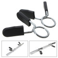 Barbell Quick Realease Stainless Steel Spring Collar with Rubber Grip